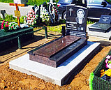 ОДИНОЧНЫЙ ПАМЯТНИК НЕБОЛЬШОГО РАЗМЕРА ИЗ СОСТАВНЫХ ПЛИТ ЗАКАЗАТЬ В ГРОДНО, фото 2