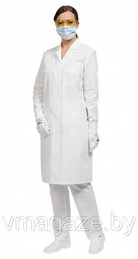 Халат женский лабораторный (цвет белый) - фото 2 - id-p208144015
