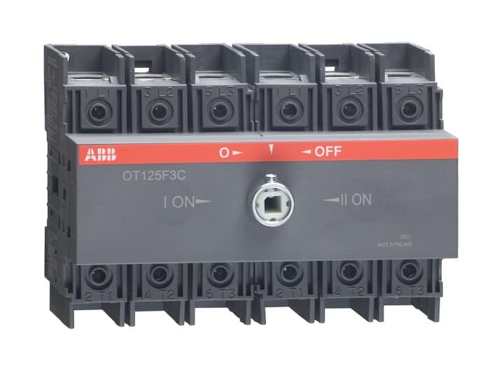 Выкл. нагрузки реверсивный OT100F3C, 3P, схема I-0-II, без рукоятки ABB 1SCA105008R1001 - фото 1 - id-p207641189