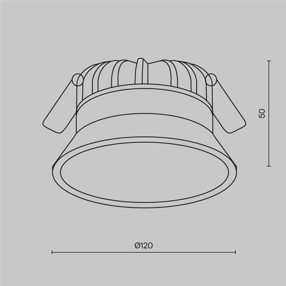 Встраиваемый светильник Okno 4000K 1x12Вт 100° IP44 - фото 3 - id-p208149487