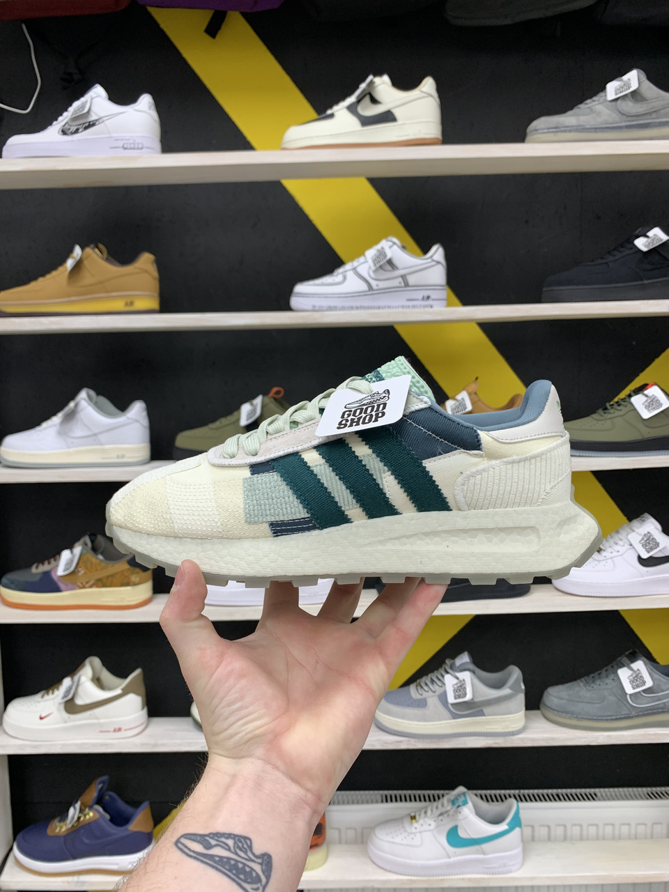 Кроссовки Adidas Retropy E5 White Green