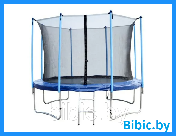 Детский игровой центр для детей. Батут Bebon sports 08342S2NL с внутренней сеткой безопасности и лестницей.