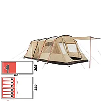 Палатка 6-местная MirCamping D6-34
