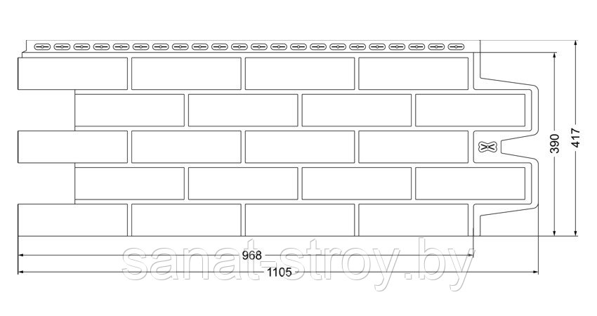 Фасадная панель Grand Line Клинкерный кирпич Classic Терракотовый - фото 2 - id-p137289808