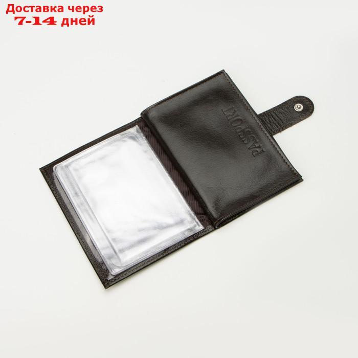 Обложка для автодокументов и паспорта, цвет коричневый - фото 3 - id-p208101946