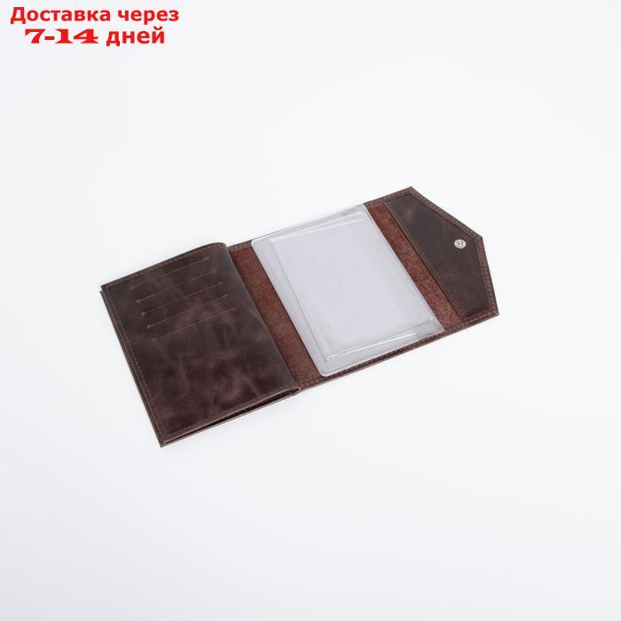 Обложка для автодокументов и паспорта, цвет коричневый - фото 4 - id-p208101949