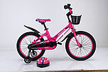 Детский велосипед Delta Prestige 16" New + шлем 2023 (розовый) с магниевой рамой и спицованными колёсами, фото 2
