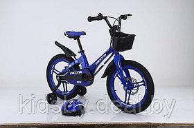 Детский велосипед Delta Prestige D 18" + шлем 2023 (синий) магниевая рама, вилка и литые колеса