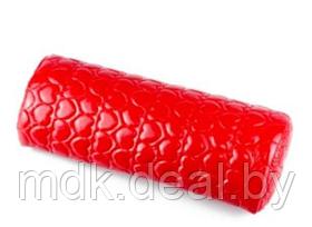 Подушка для маникюра прямоугольная округлая (красная)