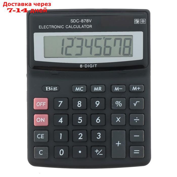 Калькулятор настольный, 8-разрядный, SDC-878V, двойное питание - фото 1 - id-p208102496