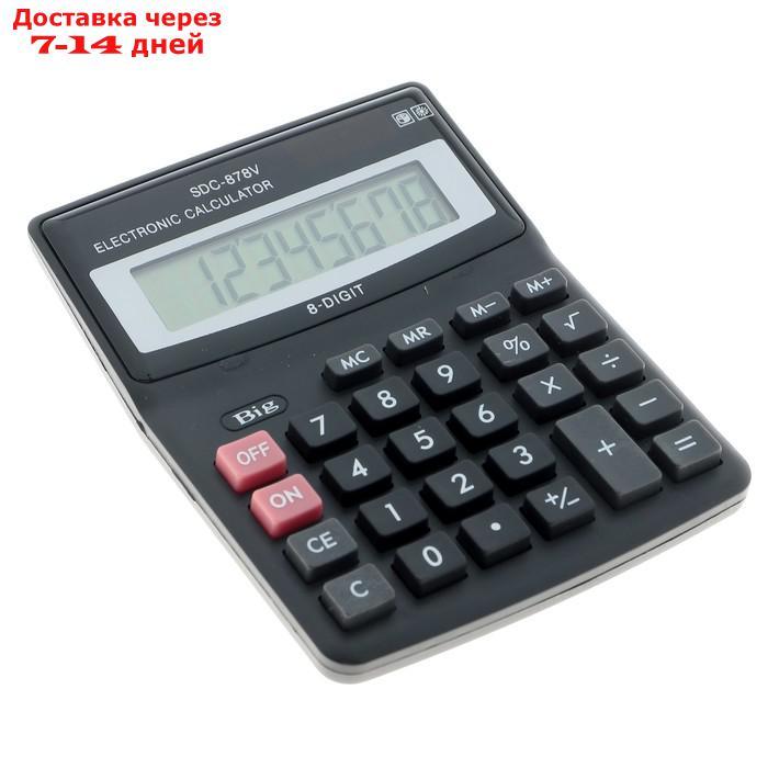 Калькулятор настольный, 8-разрядный, SDC-878V, двойное питание - фото 2 - id-p208102496