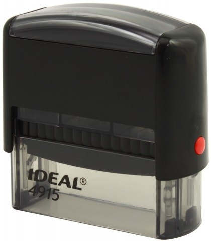Автоматическая оснастка Ideal 4915 для клише штампа 70*25 мм, корпус черный - фото 1 - id-p208161776