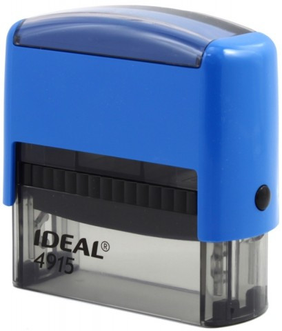 Автоматическая оснастка Ideal 4915 для клише штампа 70*25 мм, корпус синий - фото 1 - id-p208161777