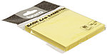 Бумага для заметок с липким краем Buro 76*76 мм, 1 блок*80 л., желтая пастель