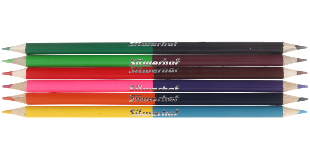 Карандаши цветные двусторонние «Монстрики» 12 цветов, 6 шт., длина 175 мм - фото 1 - id-p208161966
