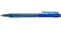 Набор ручек шариковых автоматических одноразовых «Клик» 4 шт., корпус тонированный, синие