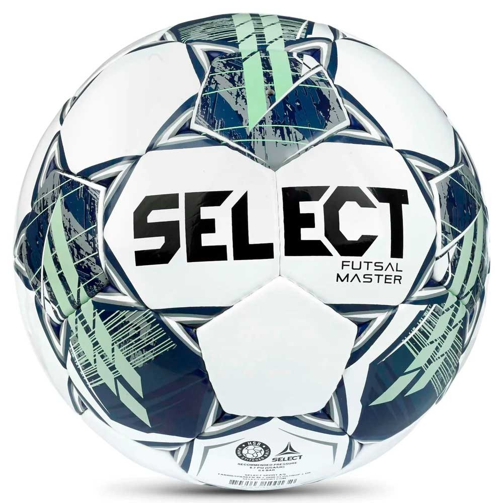 Мяч футзальный Select Futsal Master v22 №4 Бело-Зеленый - фото 1 - id-p208161997