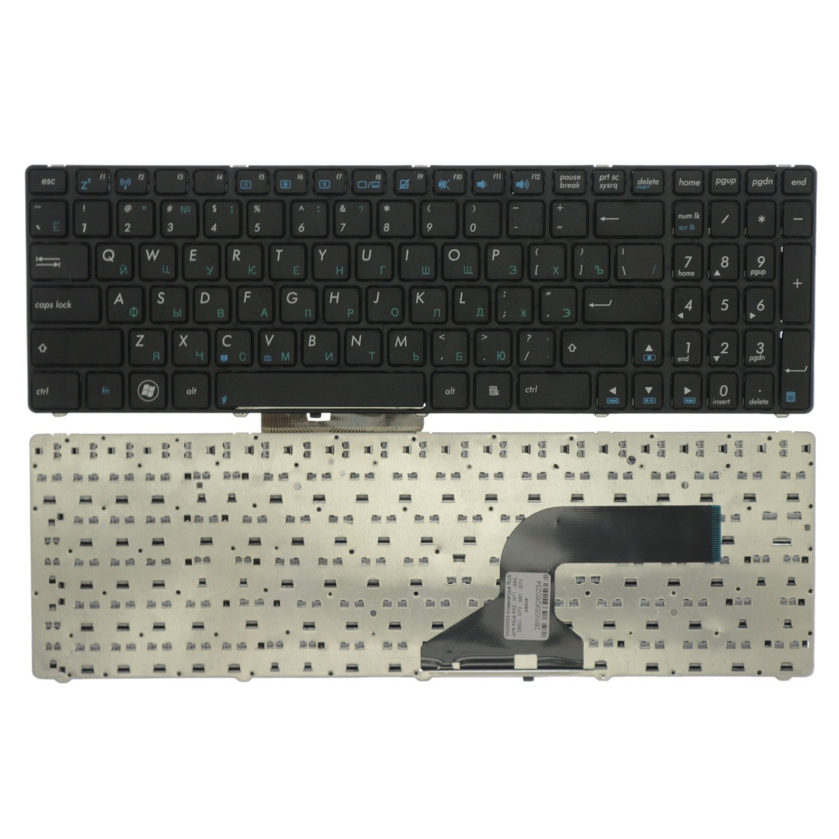 Клавиатура для ноутбука Asus G73Sw K52F K52JB K52JC черная - фото 2 - id-p135119621