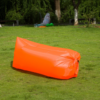 Надувной диван (Ламзак)/ Размер 190х70см. Лучшее качество Оранжевый