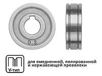 Ролик подающий ф 30/10 мм, шир. 10 мм, проволока ф 0,6-0,8 мм (V-тип) (для твердой проволоки: омедненная,