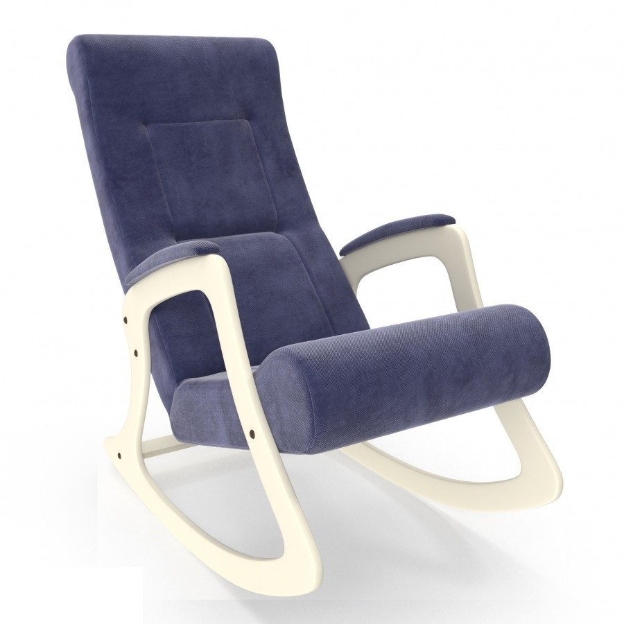 Кресло-качалка модель 2 Verona denim blue сливочное - фото 1 - id-p208165842