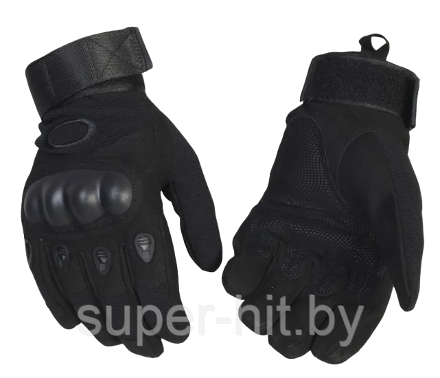 Перчатки защитные тактические черные
