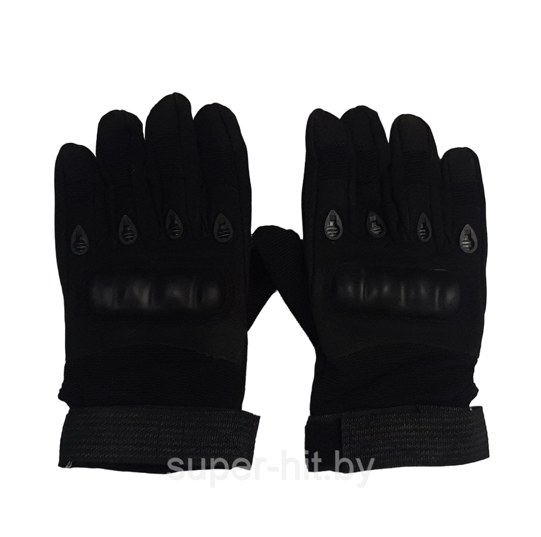 Перчатки защитные тактические черные - фото 2 - id-p208164362