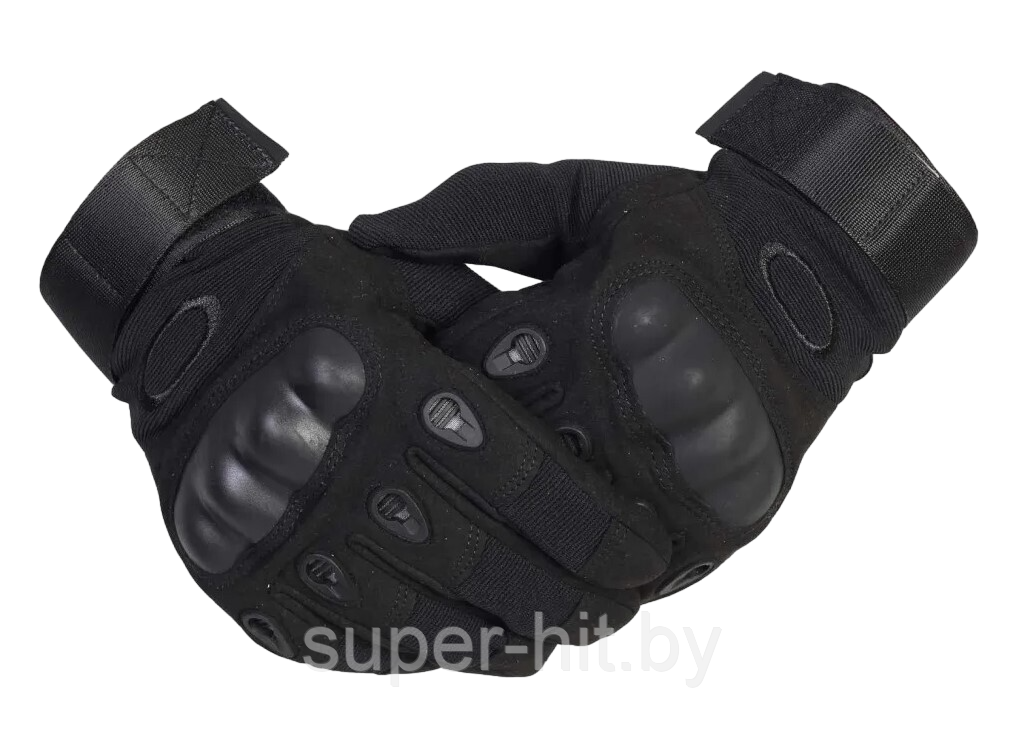Перчатки защитные тактические черные - фото 3 - id-p208164362