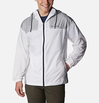 Куртка мужская Columbia Flash Challenger™ Windbreaker белый/серый