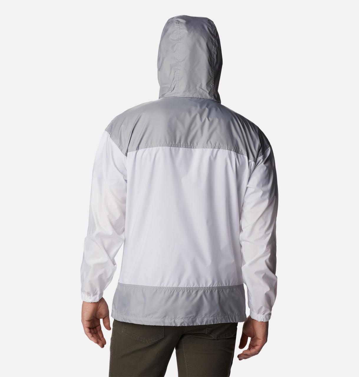 Куртка мужская Columbia Flash Challenger Windbreaker белый/серый - фото 2 - id-p208168482