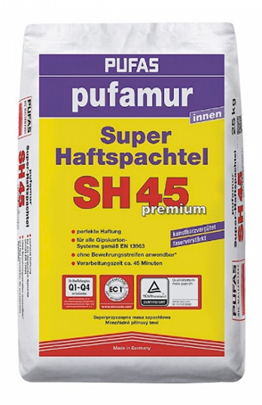 Pufamur Суперсхватывающая шпаклевка SH 45 25 кг - фото 1 - id-p208170800