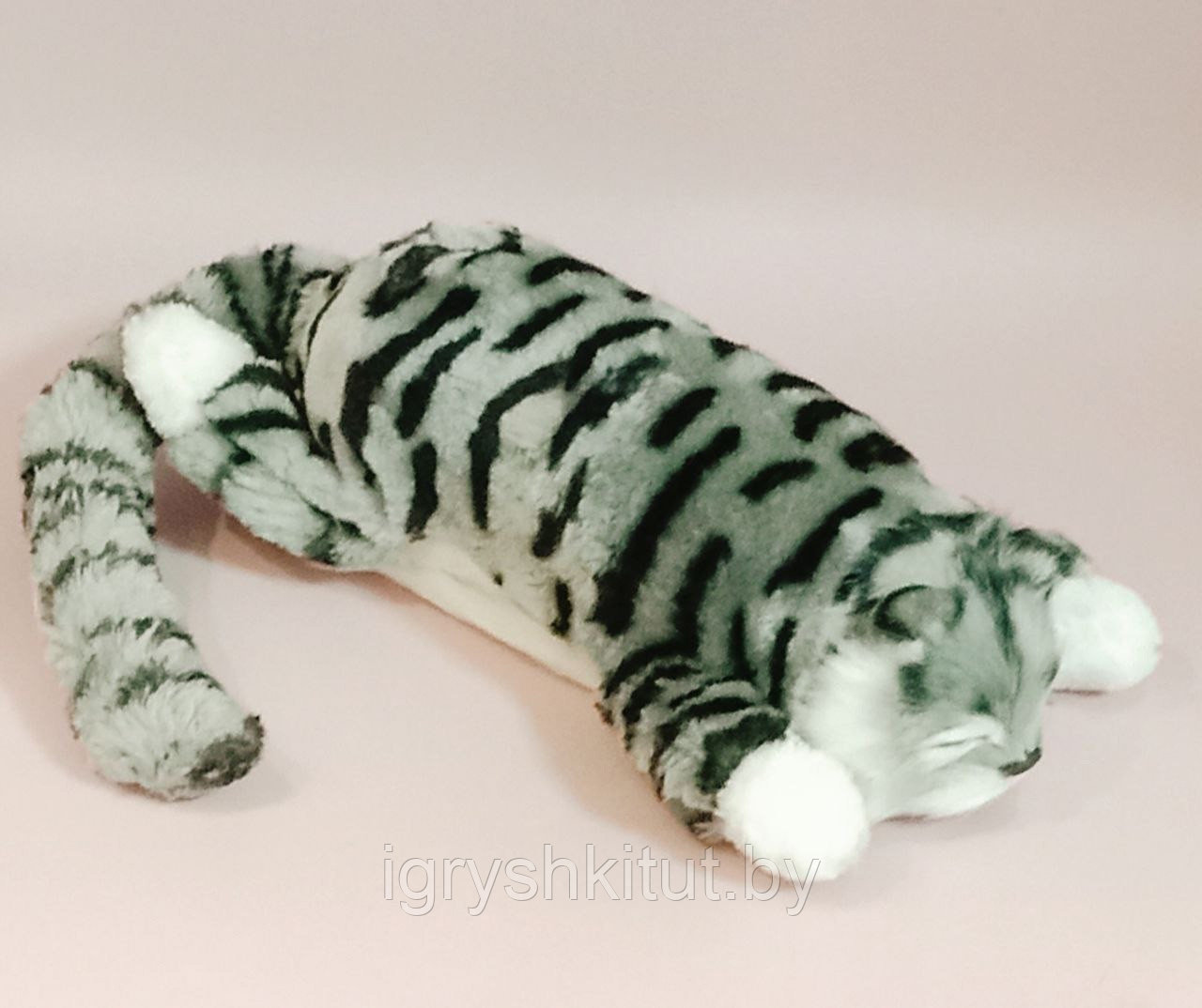 Мягкая игрушка спящий Котик со звуковым эффектом в ассортименте