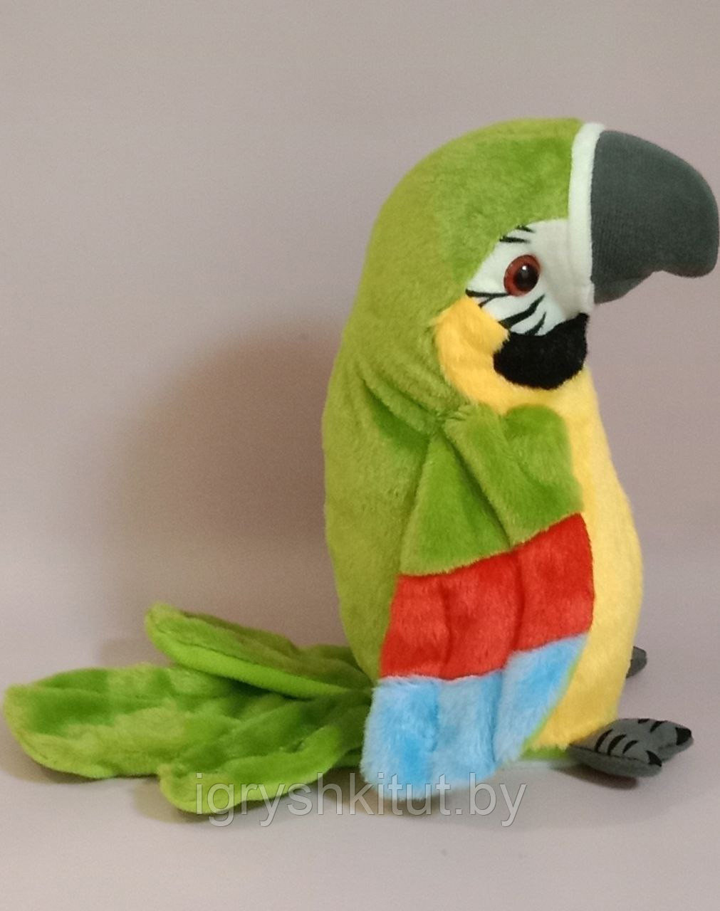 Мягкая игрушка-повторяшка Попугай, разные цвета - фото 9 - id-p208052255