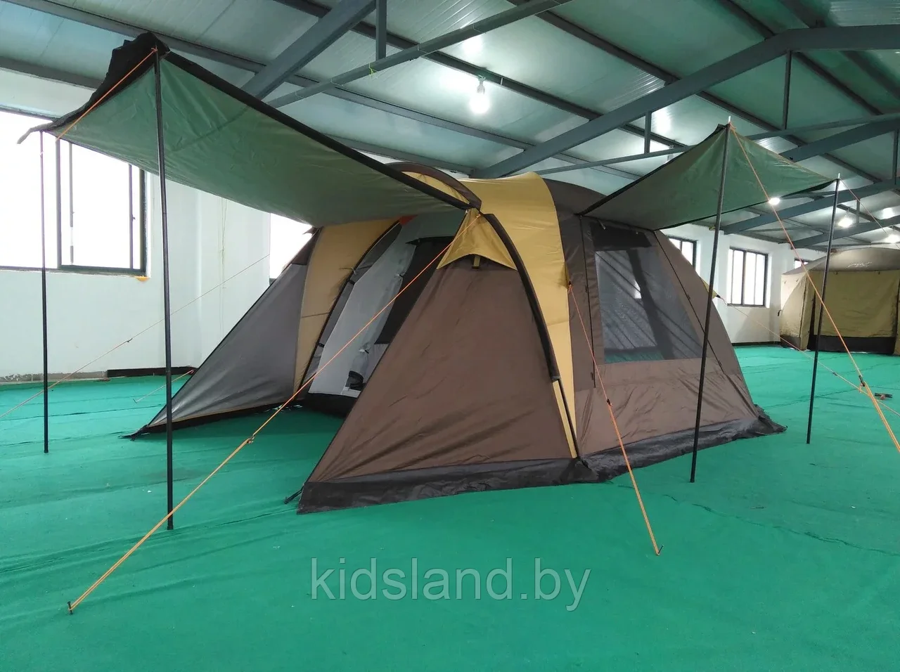 Четырехместная палатка MirCamping на 4-6 человек с навесом KRT-105 - фото 4 - id-p208184344