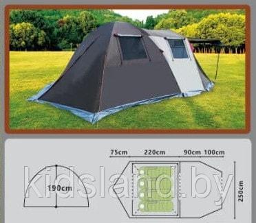 Четырехместная палатка MirCamping 485(75+220+90+100)*250*190 см - фото 2 - id-p208184718