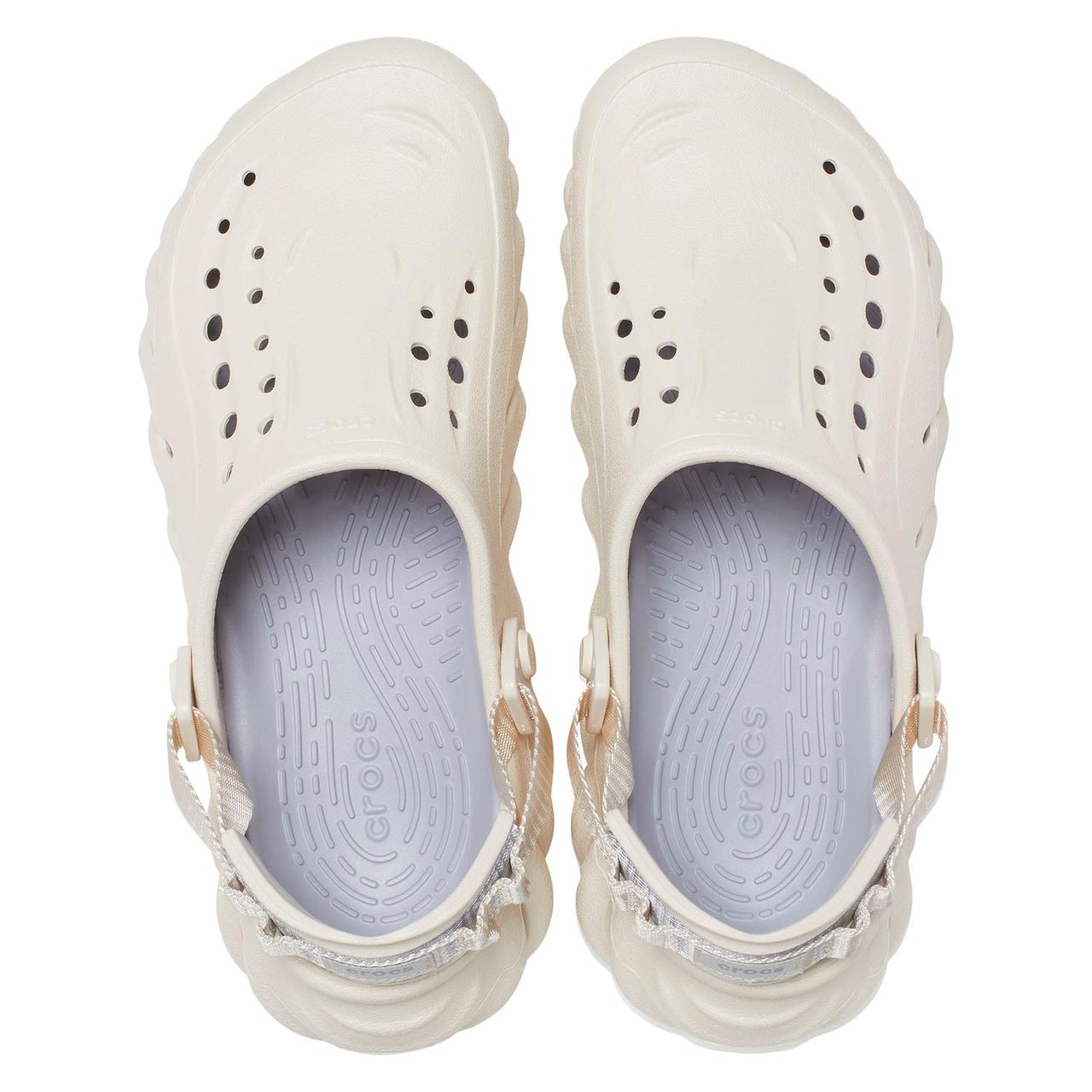 Сабо унисекс Crocs Echo Clog бежевый - фото 4 - id-p208184908