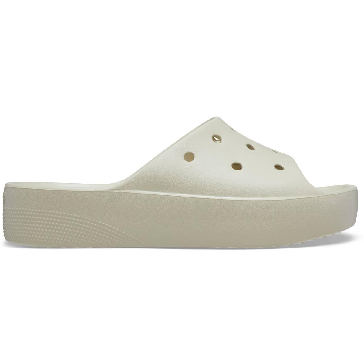 Шлепанцы женские Crocs Classic Platform Slide bone - фото 1 - id-p208184917