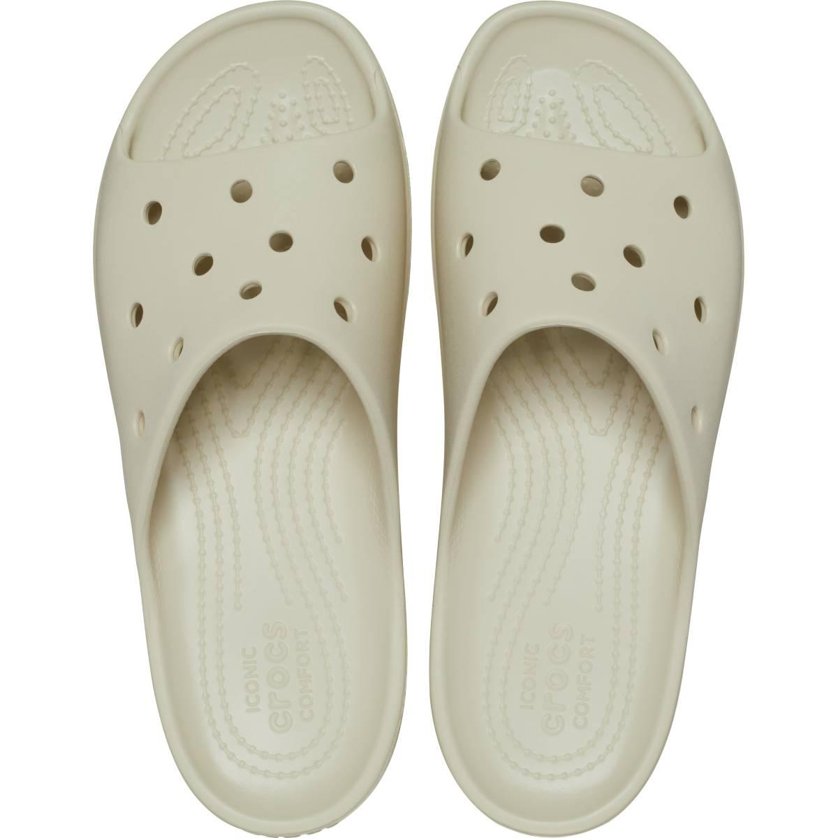 Шлепанцы женские Crocs Classic Platform Slide bone - фото 3 - id-p208184917