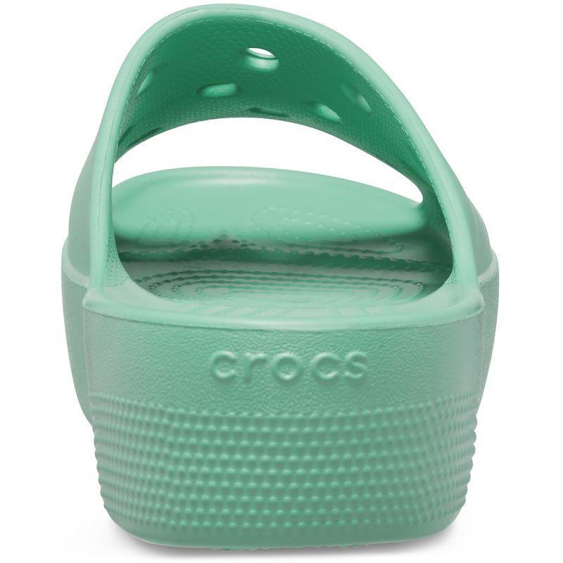 Шлепанцы женские Crocs Classic Platform Slide зеленый - фото 6 - id-p208184921