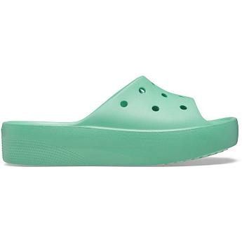 Шлепанцы женские Crocs Classic Platform Slide зеленый