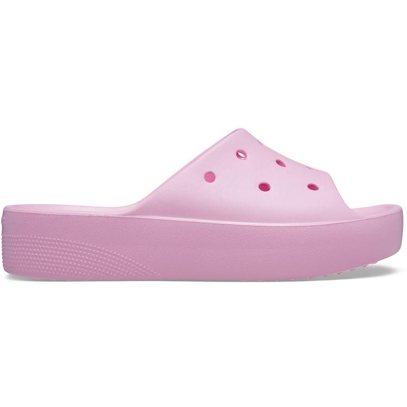 Шлепанцы женские Crocs Classic Platform Slide фламинго - фото 1 - id-p208184925