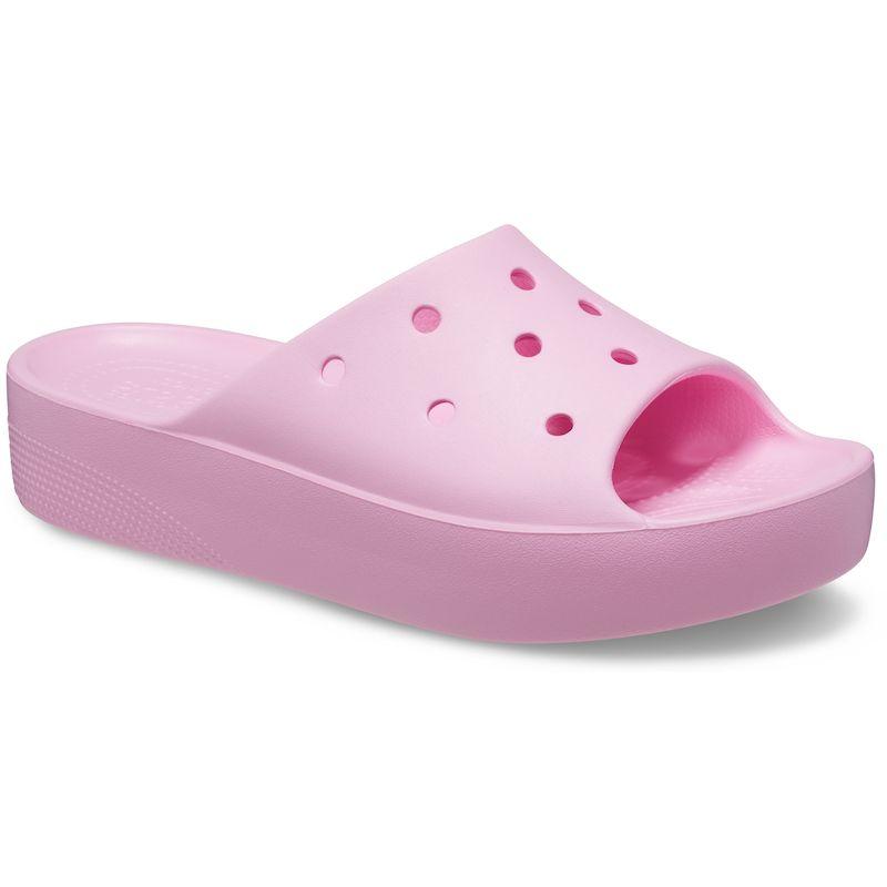 Шлепанцы женские Crocs Classic Platform Slide фламинго - фото 2 - id-p208184925