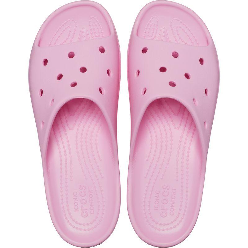 Шлепанцы женские Crocs Classic Platform Slide фламинго - фото 3 - id-p208184925