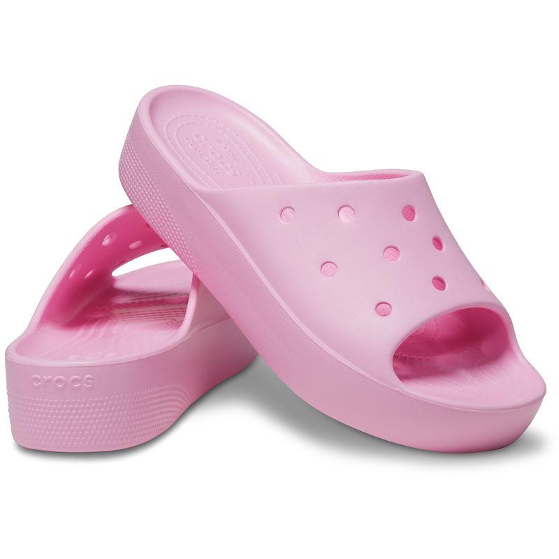 Шлепанцы женские Crocs Classic Platform Slide фламинго - фото 4 - id-p208184925