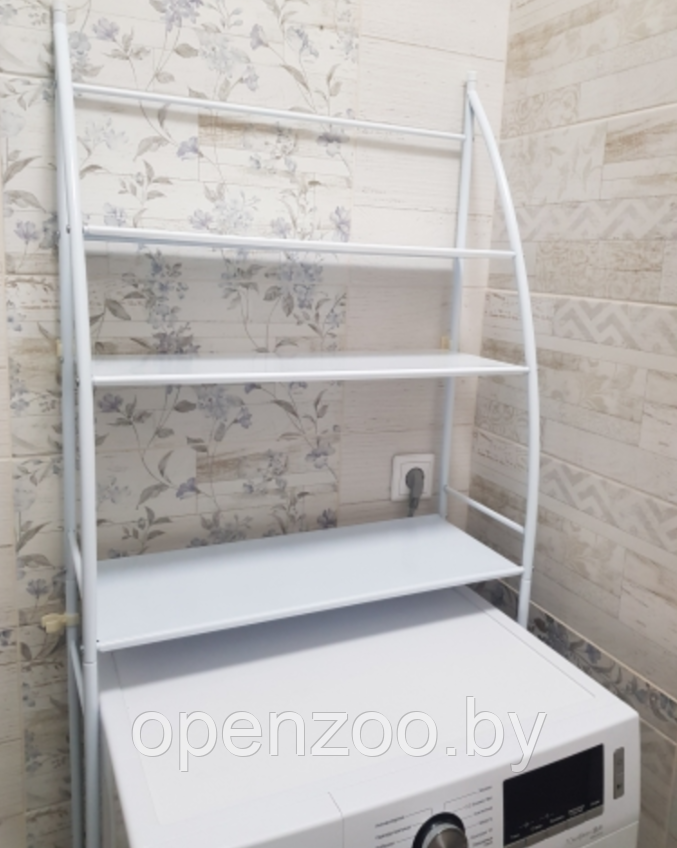 Стеллаж - полка напольная Washing machine storage rack для ванной комнаты / Органайзер - полка над стиральной - фото 6 - id-p208185209