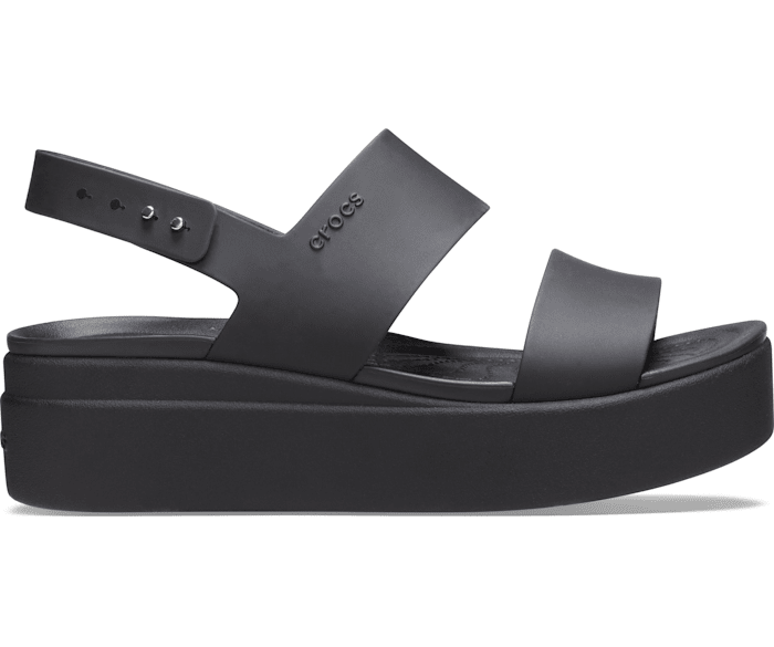 Сандалии женские Crocs Brooklyn Low Wedge черный - фото 1 - id-p208184783