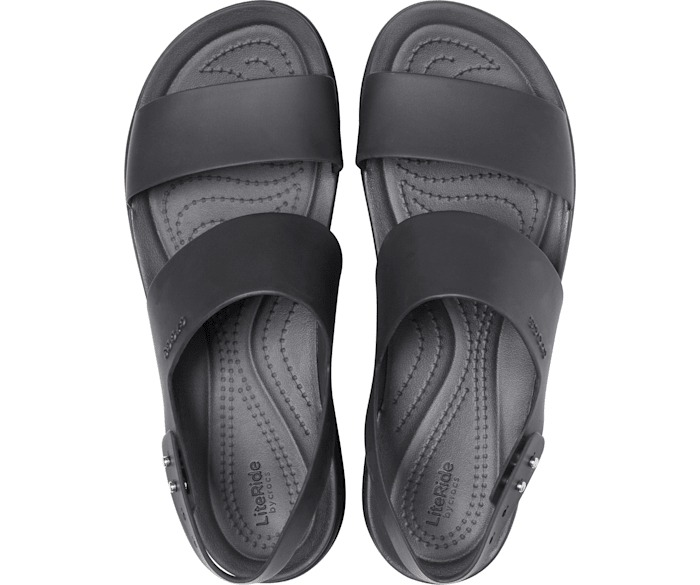 Сандалии женские Crocs Brooklyn Low Wedge черный - фото 3 - id-p208184783