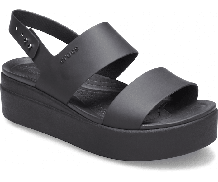 Сандалии женские Crocs Brooklyn Low Wedge черный - фото 4 - id-p208184785