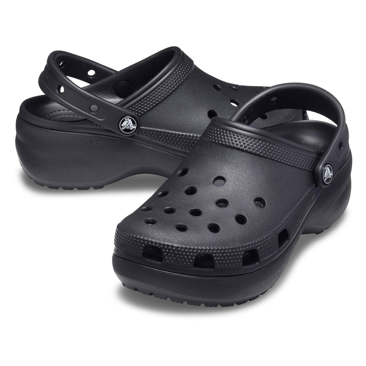 Сабо женские Crocs Classic Platform Clog черный - фото 4 - id-p208184861
