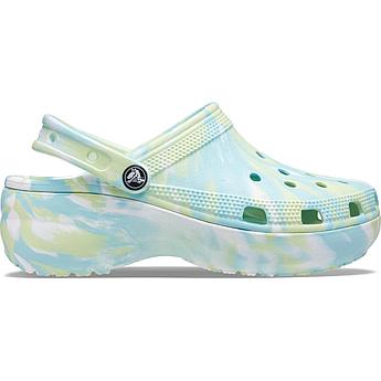 Сабо женские Crocs Classic Platform Clog мраморный